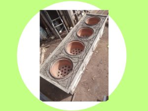 Rectangular Four Burner Stove