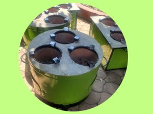 Triple Burner Circular Stove